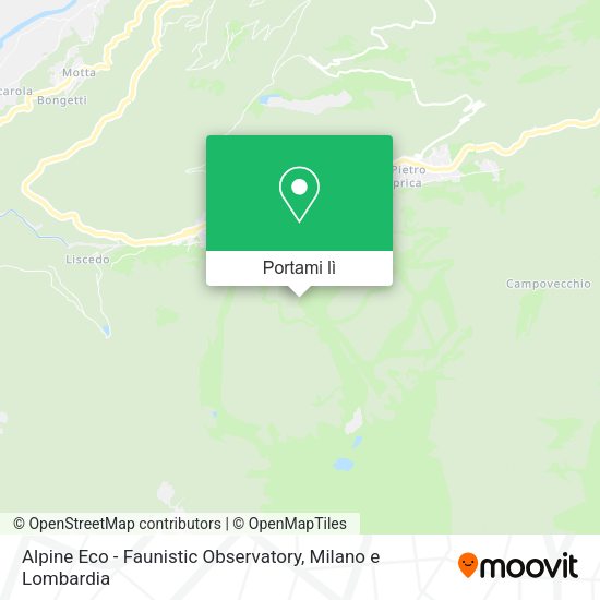 Mappa Alpine Eco - Faunistic Observatory
