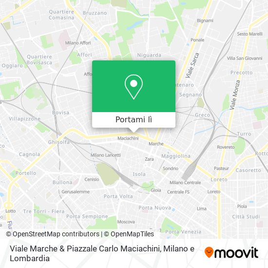 Mappa Viale Marche & Piazzale Carlo Maciachini