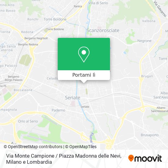 Mappa Via Monte Campione / Piazza Madonna delle Nevi