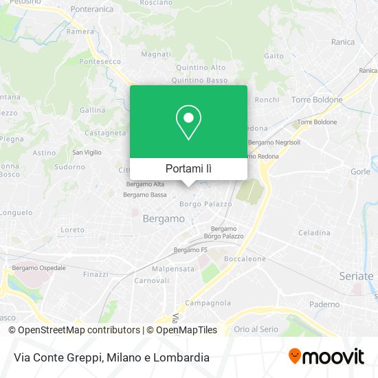 Mappa Via Conte Greppi
