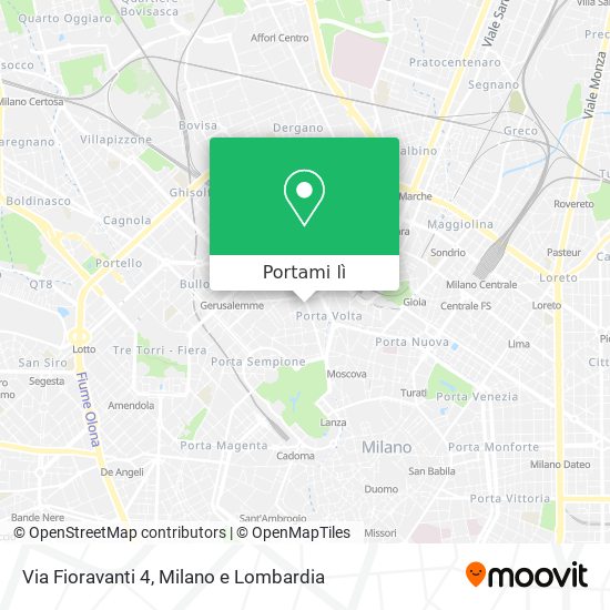 Mappa Via Fioravanti 4
