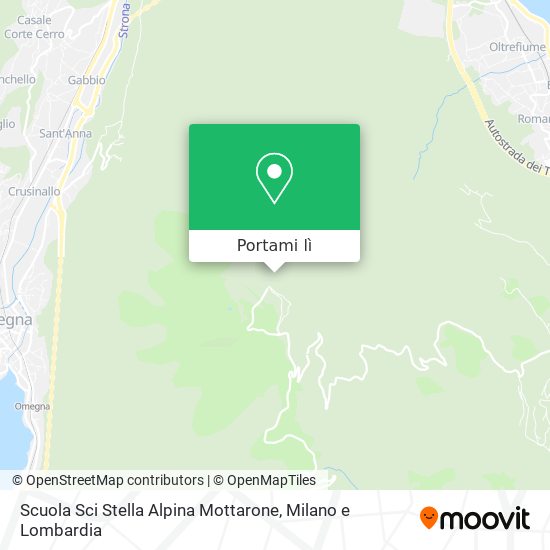 Mappa Scuola Sci Stella Alpina Mottarone