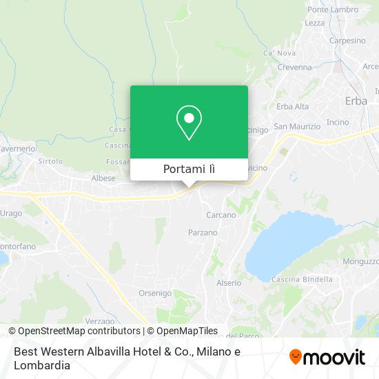 Mappa Best Western Albavilla Hotel & Co.