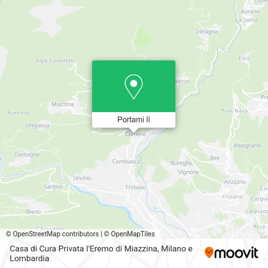 Mappa Casa di Cura Privata l'Eremo di Miazzina