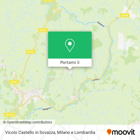 Mappa Vicolo Castello in Sovazza