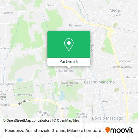 Mappa Residenza Assistenziale Groane