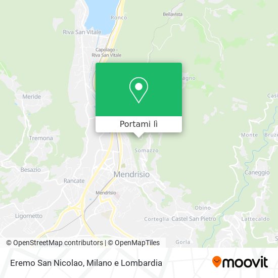 Mappa Eremo San Nicolao