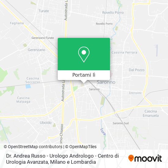 Mappa Dr. Andrea Russo - Urologo Andrologo - Centro di Urologia Avanzata