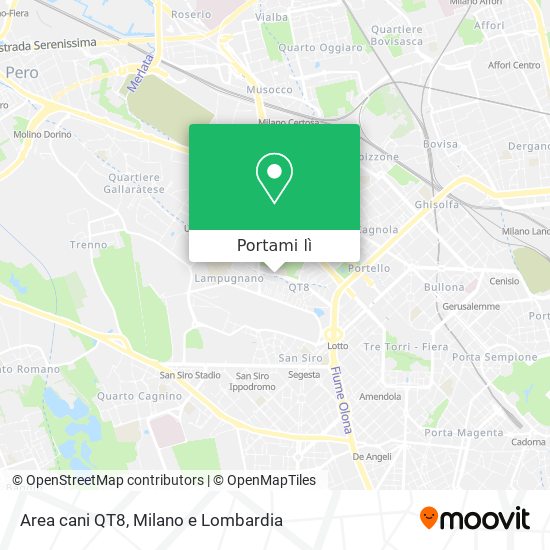 Mappa Area cani QT8
