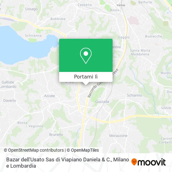 Mappa Bazar dell'Usato Sas di Viapiano Daniela & C.