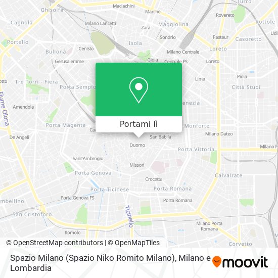 Mappa Spazio Milano (Spazio Niko Romito Milano)