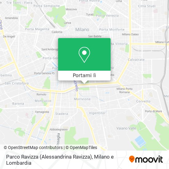 Mappa Parco Ravizza (Alessandrina Ravizza)