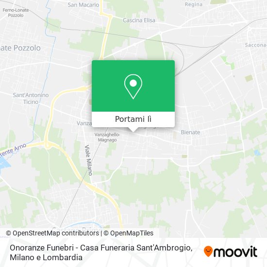 Mappa Onoranze Funebri - Casa Funeraria Sant'Ambrogio