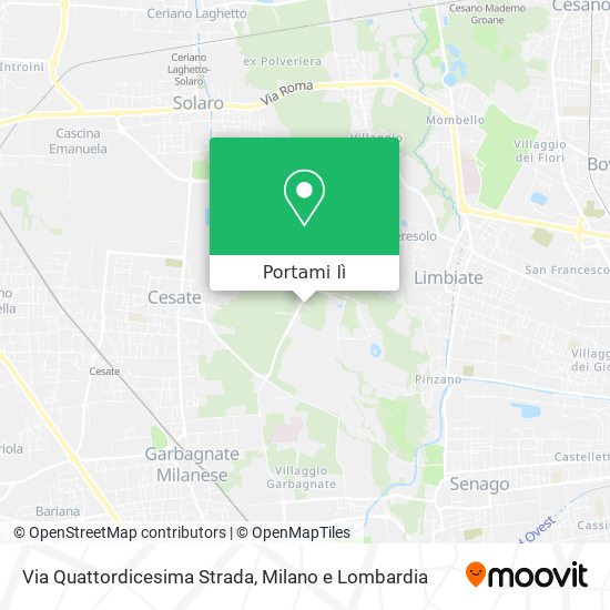 Mappa Via Quattordicesima Strada
