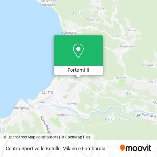Mappa Centro Sportivo le Betulle