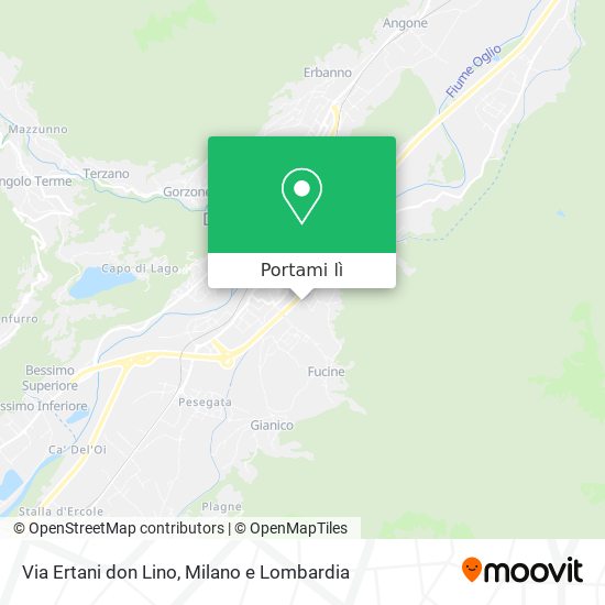 Mappa Via Ertani don Lino