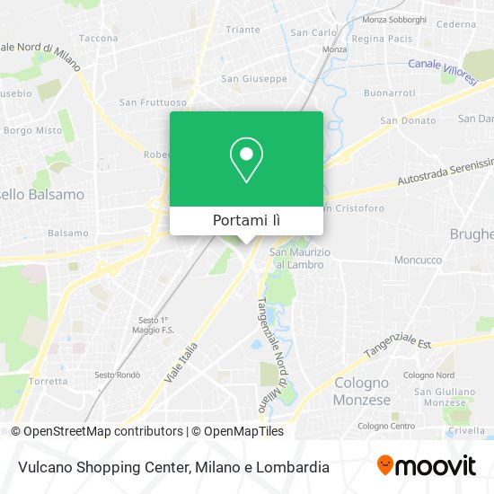 Mappa Vulcano Shopping Center