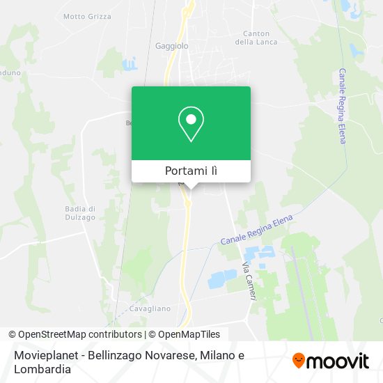 Mappa Movieplanet - Bellinzago Novarese