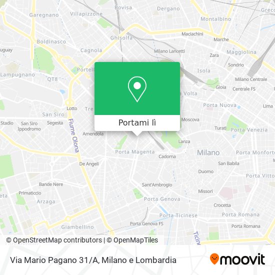 Mappa Via Mario Pagano 31/A