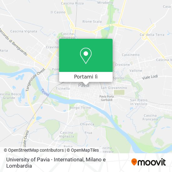 Mappa University of Pavia - International