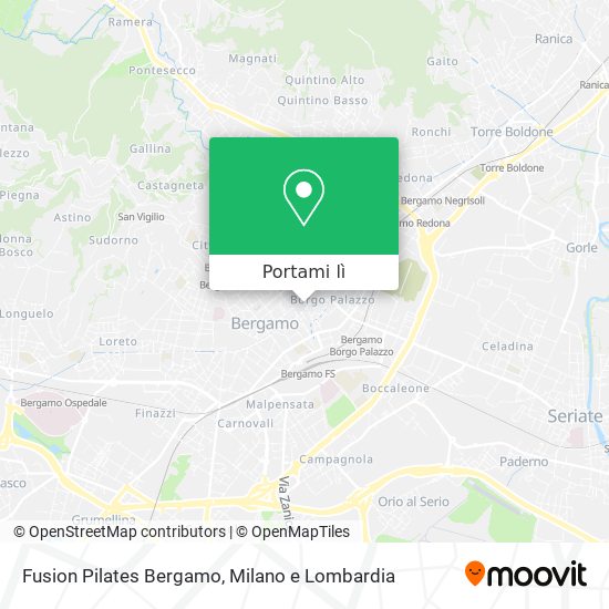 Mappa Fusion Pilates Bergamo