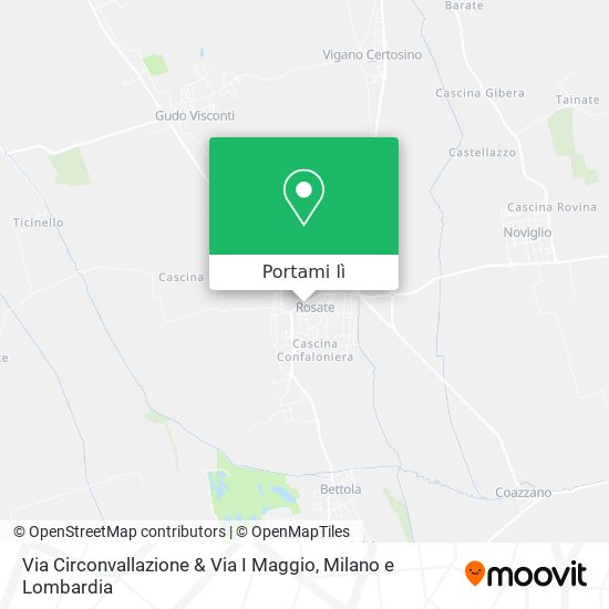Mappa Via Circonvallazione & Via I Maggio