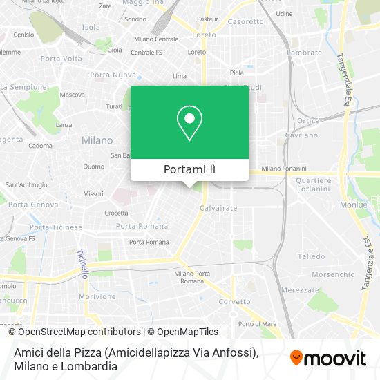 Mappa Amici della Pizza (Amicidellapizza Via Anfossi)