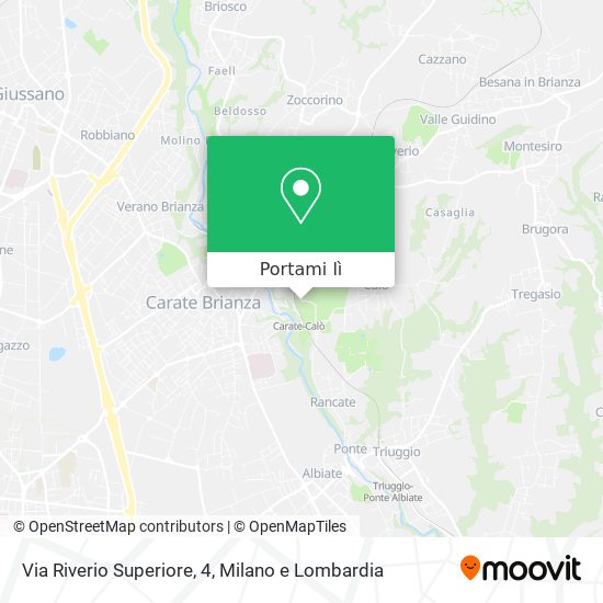 Mappa Via Riverio Superiore, 4
