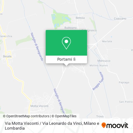 Mappa Via Motta Visconti / Via Leonardo da Vinci