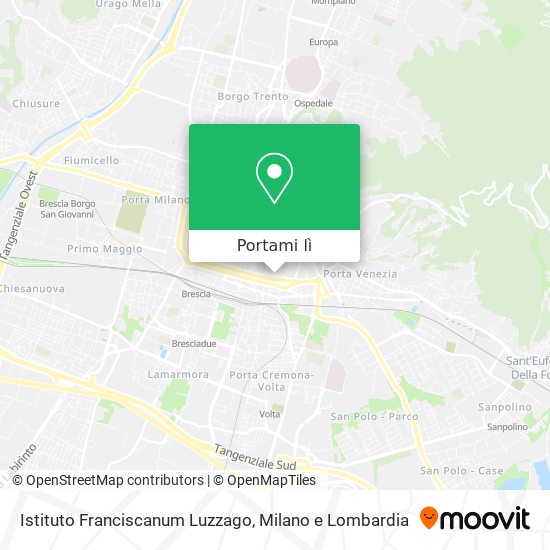Mappa Istituto Franciscanum Luzzago