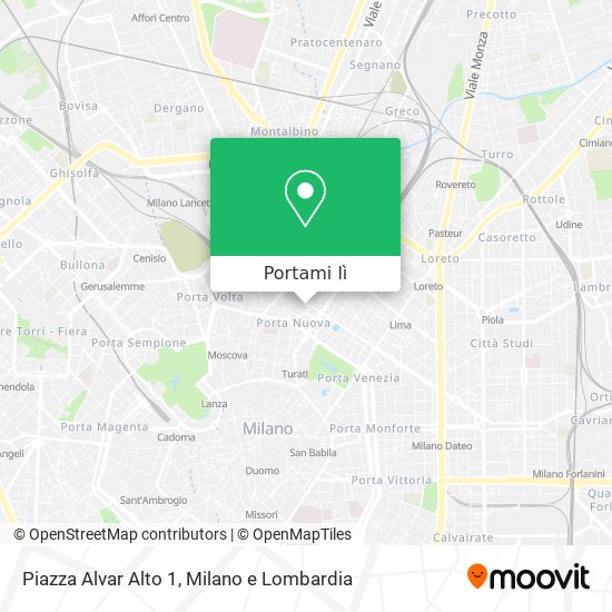 Mappa Piazza Alvar Alto 1