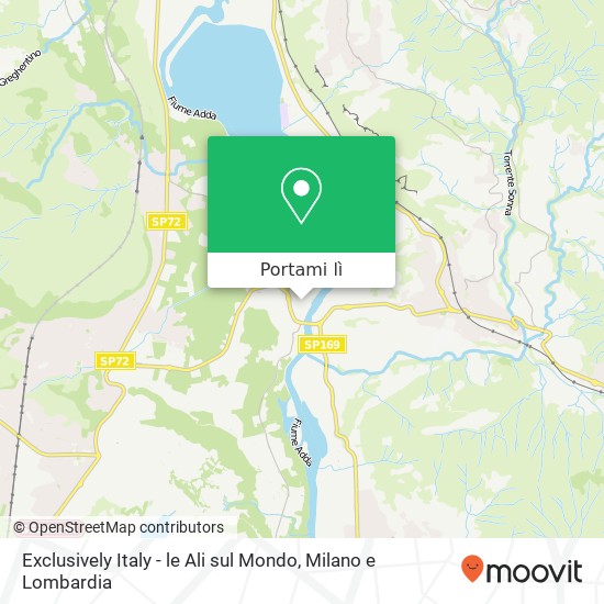 Mappa Exclusively Italy - le Ali sul Mondo