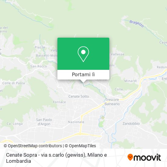 Mappa Cenate Sopra - via s.carlo (gewiss)
