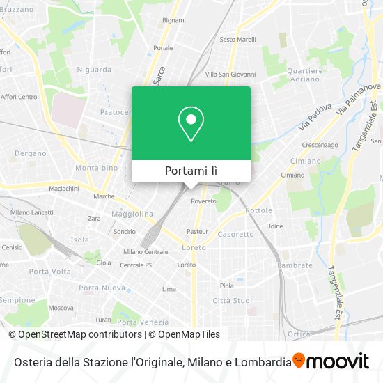 Mappa Osteria della Stazione l'Originale