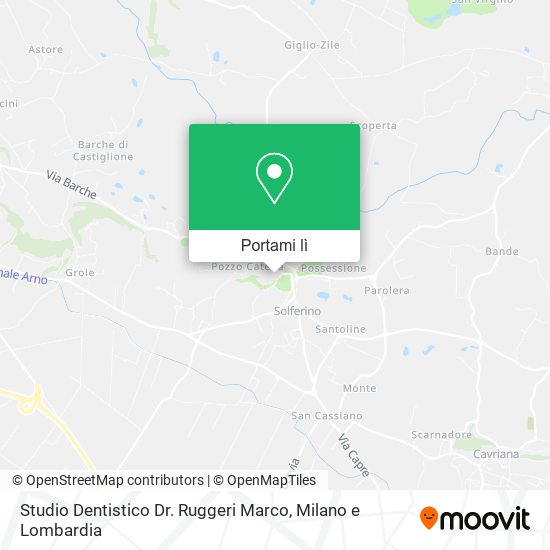 Mappa Studio Dentistico Dr. Ruggeri Marco