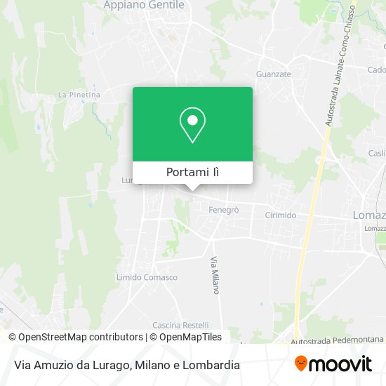 Mappa Via Amuzio da Lurago