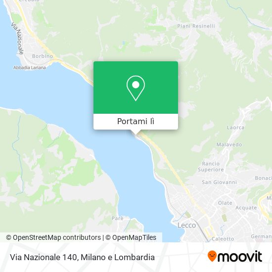 Mappa Via Nazionale  140