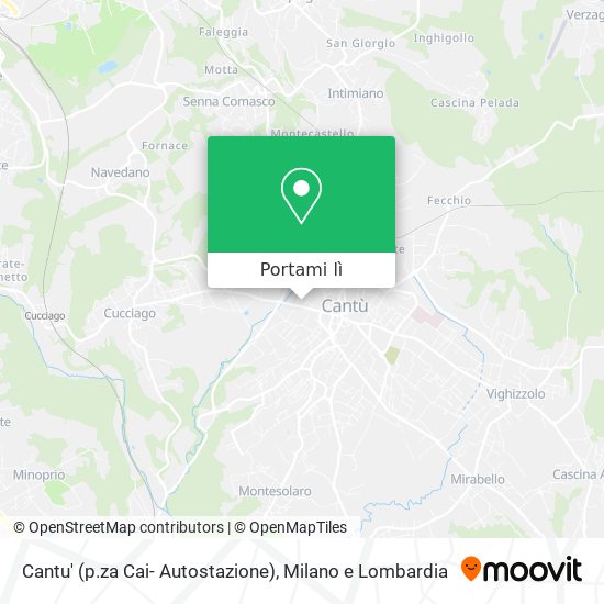 Mappa Cantu' (p.za Cai- Autostazione)