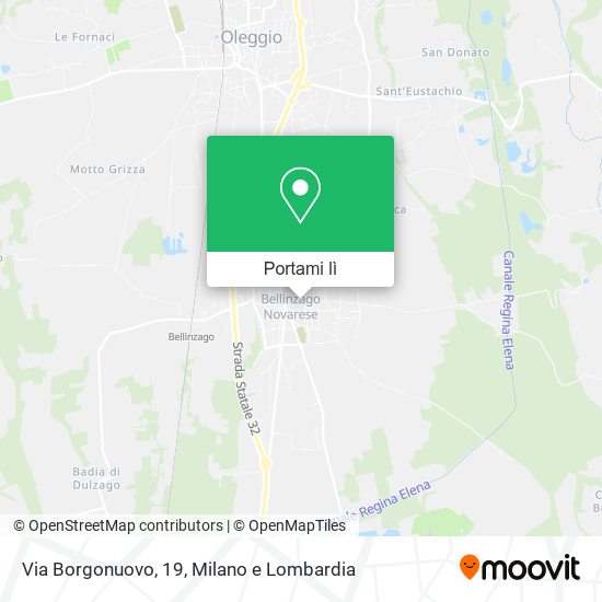 Mappa Via Borgonuovo, 19