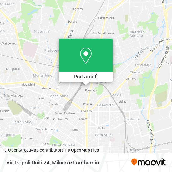 Mappa Via Popoli Uniti  24