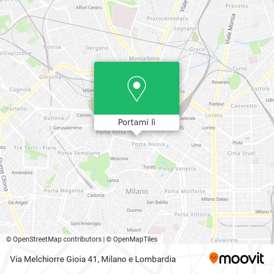 Mappa Via Melchiorre Gioia 41