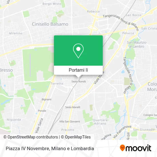 Mappa Piazza IV Novembre