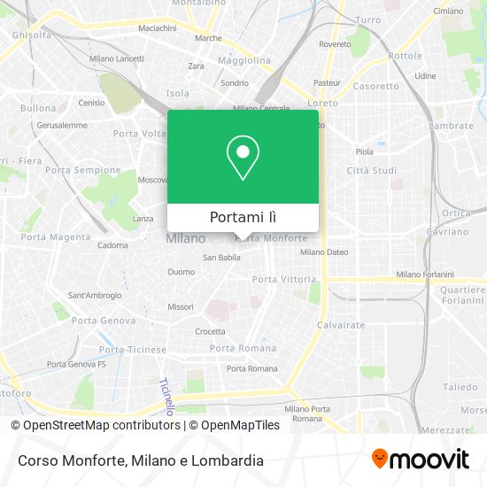 Mappa Corso Monforte