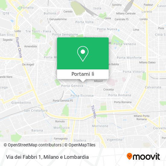 Mappa Via dei Fabbri  1