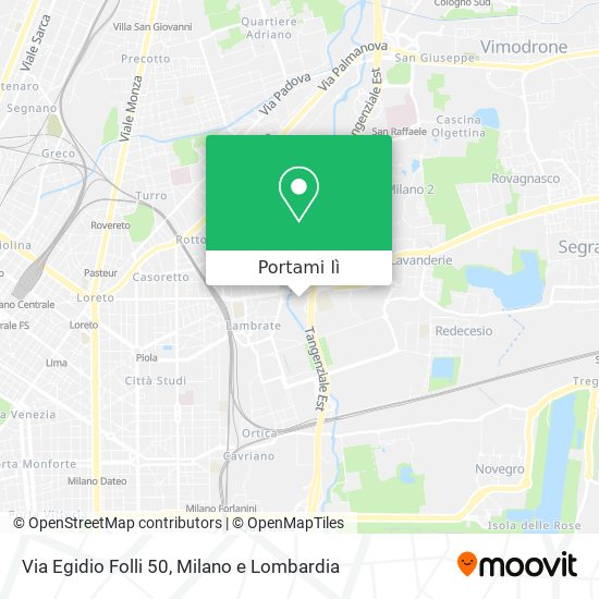 Mappa Via Egidio Folli  50