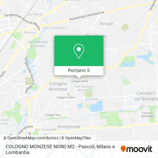 Mappa COLOGNO MONZESE NORD M2 - Pascoli