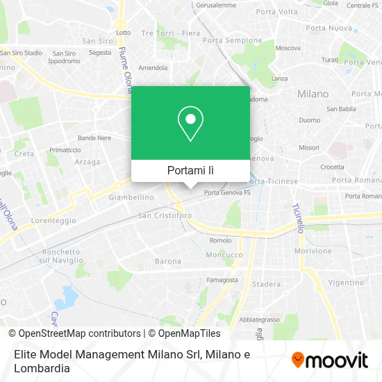 Mappa Elite Model Management Milano Srl