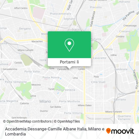 Mappa Accademia Dessange-Camille Albane Italia