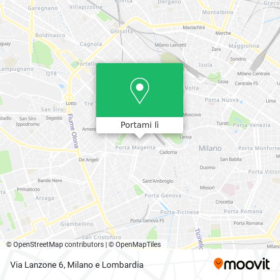 Mappa Via Lanzone 6