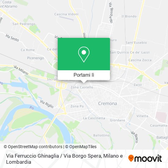 Mappa Via Ferruccio Ghinaglia / Via Borgo Spera